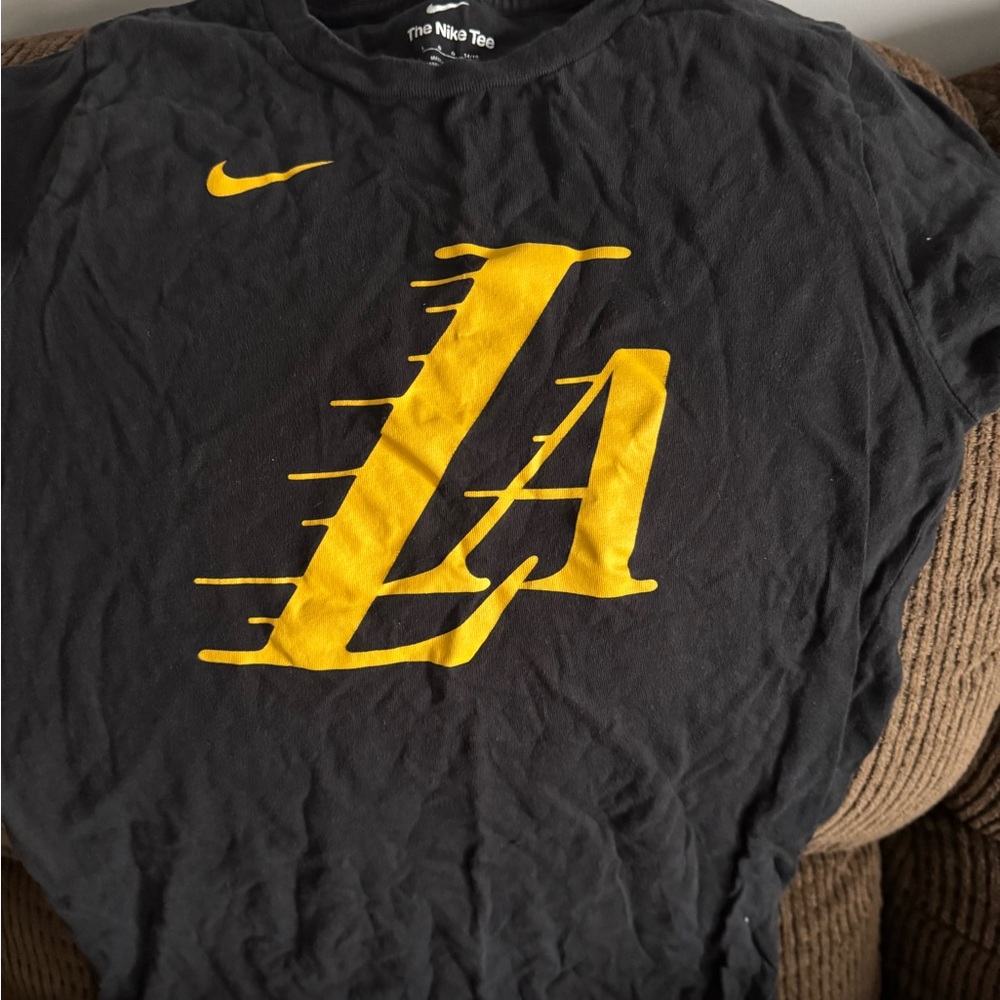 Nike Black Tee with Yellow LA Graphic